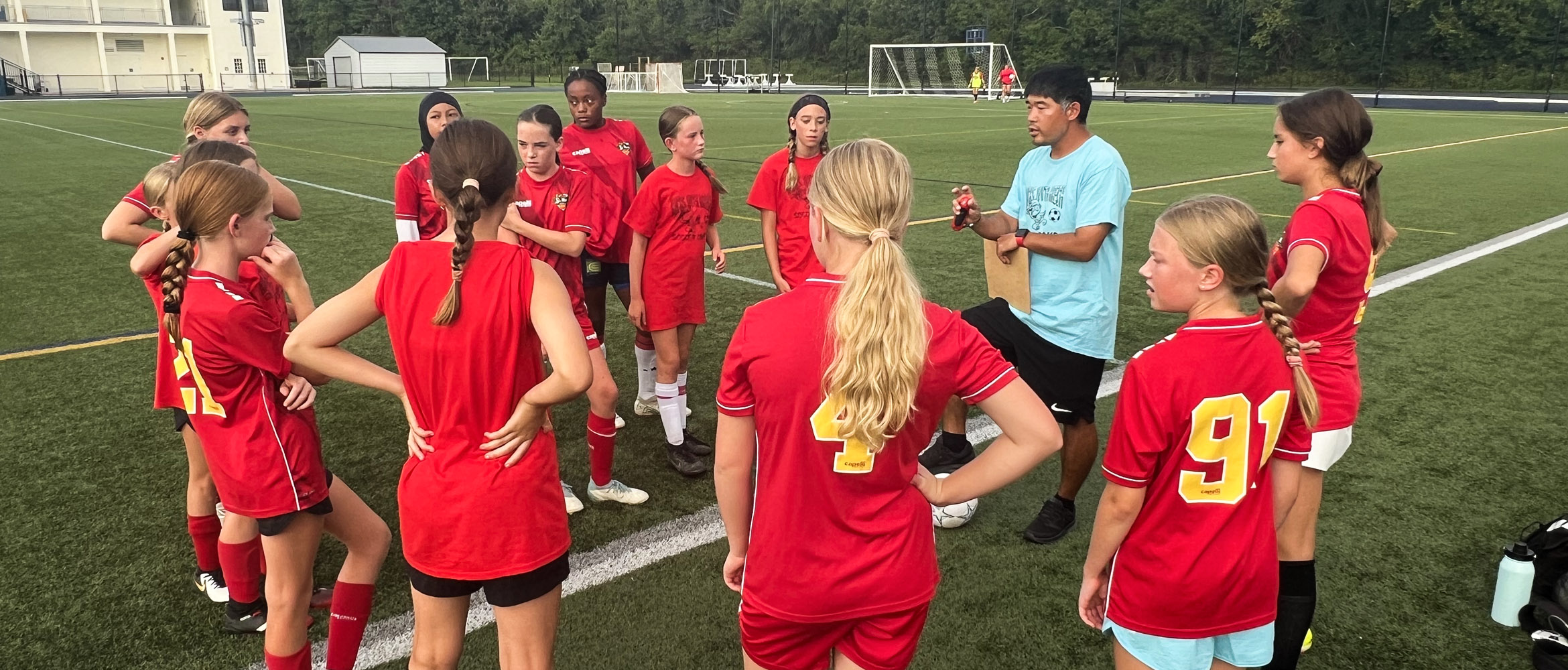 Coach with Team